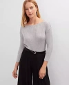Ann Taylor Lurex Ribbed Sweater
