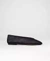 Ann Taylor Mesh Ballet Flat In Black