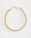 Ann Taylor Metal Ball Oversized Statement Necklace In Goldtone