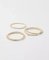Ann Taylor Metal Beaded Stretch Bracelet Set