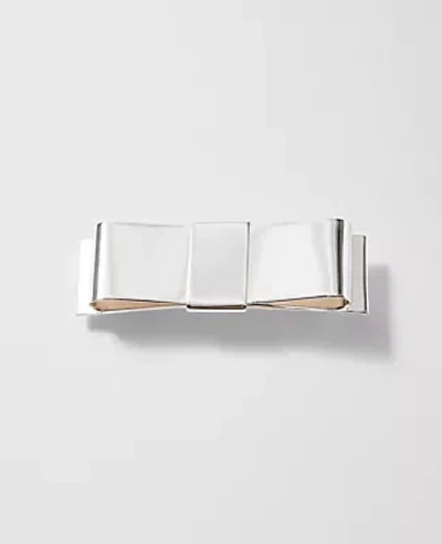 Ann Taylor Metal Bow Hair Clip In Silver