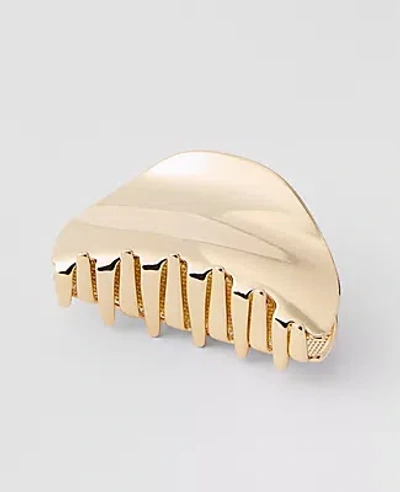 Ann Taylor Metal Hair Clip In Gold