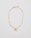 Ann Taylor Metal Heart Pendant Necklace In Gold
