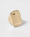 Ann Taylor Metal Rectangle Ring In Gold