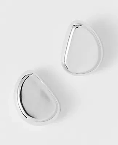 Ann Taylor Metal Stud Earrings In Silver