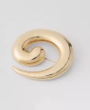Ann Taylor Metal Swirl Brooch In Gold