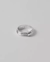 Ann Taylor Metal Textured Knot Ring In Silvertone