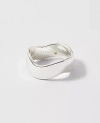 Ann Taylor Metal Wavy Ring In Metallic