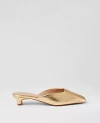 Ann Taylor Metallic Kitten Heel Mule Pumps