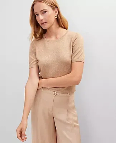 Ann Taylor Metallic Sweater Tee