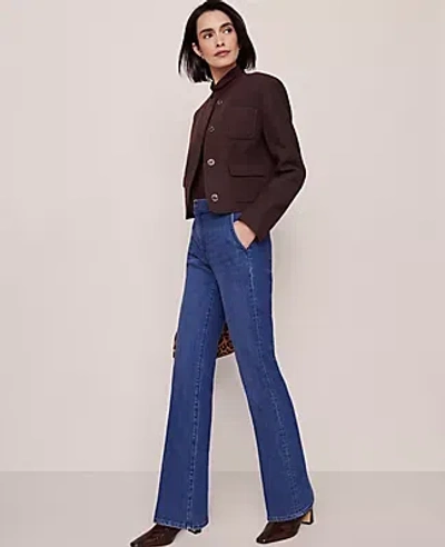 Ann Taylor Mid Rise Boot Jean In Blue