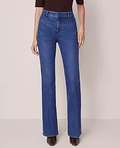 Ann Taylor Mid Rise Boot Jeans In Blue