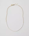 Ann Taylor Mini Pearlized Necklace In Ivory