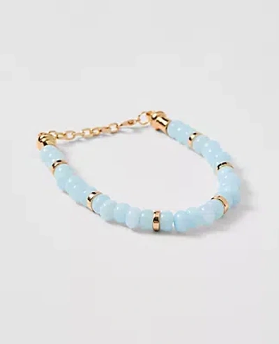 Ann Taylor Mixed Beaded Bracelet In Blue