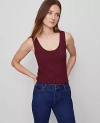 Ann Taylor Mixed Cable Sweater Shell Top