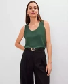 Ann Taylor Mixed Media Tank Top