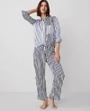Ann Taylor Mixed Stripe Pajama Set In Night Sky