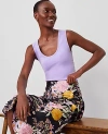 Ann Taylor Petite Modern Scoop Neck Tank Top In Radiant Amethyst