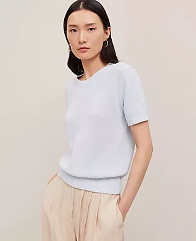 Ann Taylor Petite Modern Sweater Tee In Blue