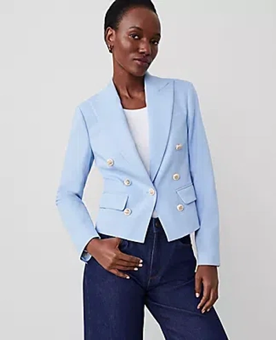 Ann Taylor One-button Blazer In Larimar Blue