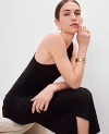 Ann Taylor One Shoulder Shirred Midi Dress