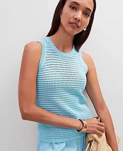 Ann Taylor Open Stitch Sweater Shell Top