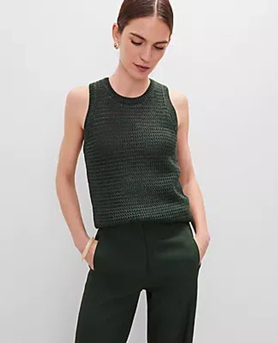 Ann Taylor Open Stitch Sweater Shell Top