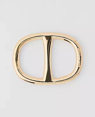 Ann Taylor Oval Scarf Ring In Gold