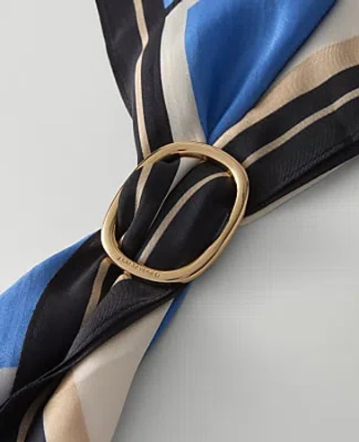Ann Taylor Oval Scarf Ring In Gold