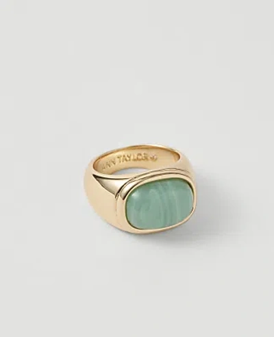 Ann Taylor Oval Stone Ring In Gold