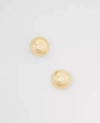 Ann Taylor Oversized Ball Stud Earrings In Goldtone