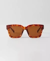 Ann Taylor Oversized Curved Square Sunglasses