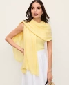 Ann Taylor Oversized Wrap Poncho In Yellow