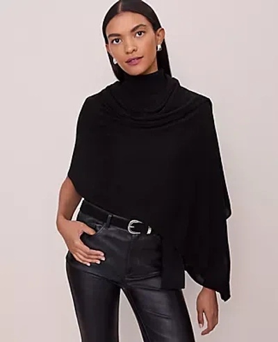Ann Taylor Oversized Wrap Scarf In Black
