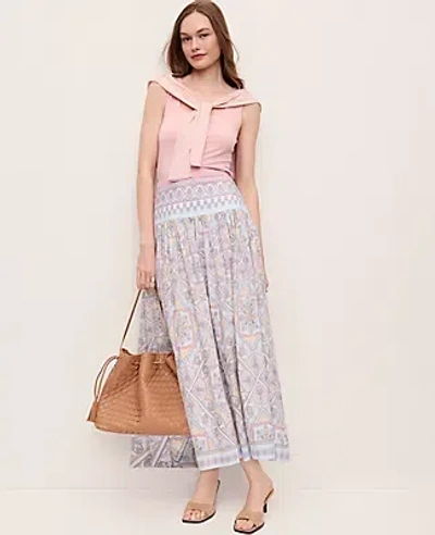 Ann Taylor Paisley Maxi Skirt In Multi