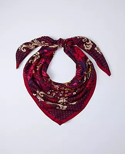 Ann Taylor Paisley Oversized Silk Scarf