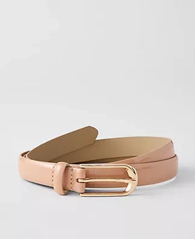 Ann Taylor Patent Oval Buckle Belt