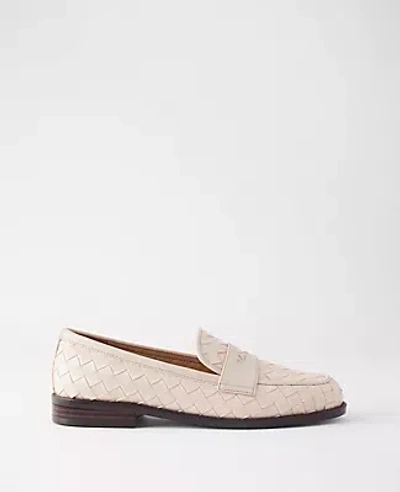 Ann Taylor Penny Loafers In Pearl Shadow