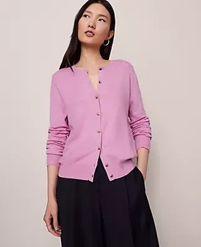 Ann Taylor Petite Ann Cardigan In Pink