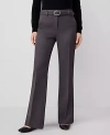 Ann Taylor Petite Belted Boot Pant - Curvy Fit In Thistle Grey