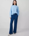 Ann Taylor Petite Belted Boot Pant In Sea Storm