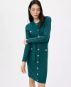 Ann Taylor Petite Belted Cable Sweater Dress