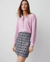 Ann Taylor Petite Bow Blouse In Clean Lilac