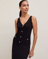 Ann Taylor Button V-neck Tank Top