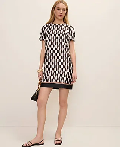 Ann Taylor Petite Chain Link Shift Dress In Multi