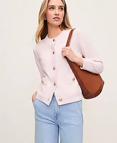 Ann Taylor Petite Crew Neck Cardigan
