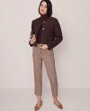 Ann Taylor Petite Crew Neck Jacket In Brown