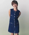 Ann Taylor Petite Denim Sheath Dress In Classic Rinse Wash