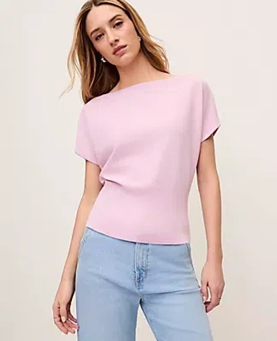Ann Taylor Petite Dolman Boatneck Sweater Top