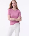 Ann Taylor Petite Easy Sweater Tee In Pink